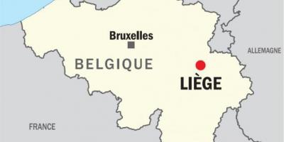 Belgia kartta - Kartat Belgia (Länsi-Eurooppa - Eurooppa)
